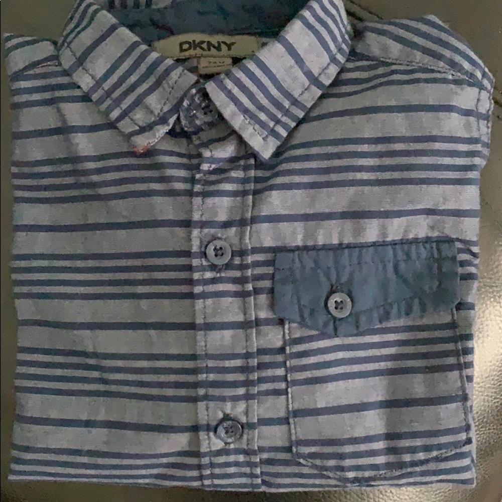 Beautiful Boys navy Blue Stripped Shirt